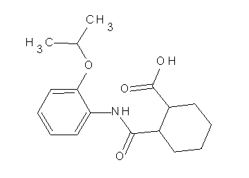 2-{[(2-isopropoxyphenyl)amino]carbonyl}cyclohexanecarboxylic acid