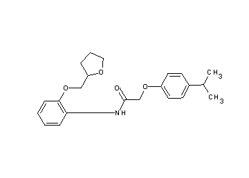 2-(4-isopropylphenoxy)-N-[2-(tetrahydro-2-furanylmethoxy)phenyl]acetamide