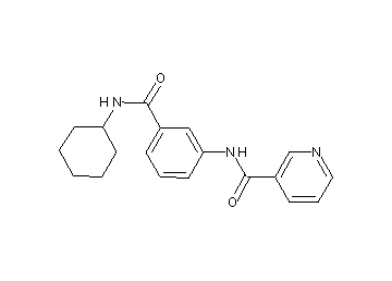 N-{3-[(cyclohexylamino)carbonyl]phenyl}nicotinamide