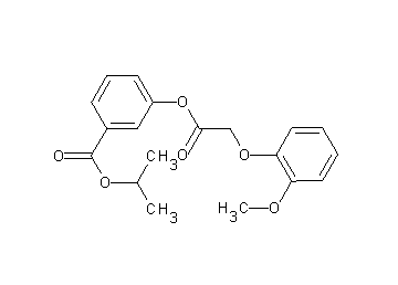 isopropyl 3-{[(2-methoxyphenoxy)acetyl]oxy}benzoate