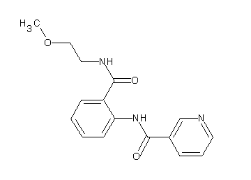 N-(2-{[(2-methoxyethyl)amino]carbonyl}phenyl)nicotinamide