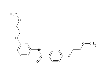4-(2-methoxyethoxy)-N-[3-(2-methoxyethoxy)phenyl]benzamide