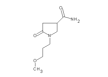 1-(3-methoxypropyl)-5-oxo-3-pyrrolidinecarboxamide