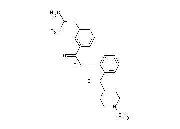 3-isopropoxy-N-{2-[(4-methyl-1-piperazinyl)carbonyl]phenyl}benzamide