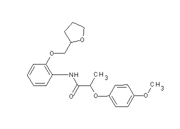 2-(4-methoxyphenoxy)-N-[2-(tetrahydro-2-furanylmethoxy)phenyl]propanamide