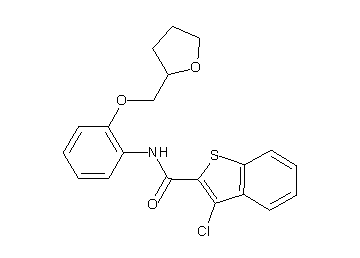 3-chloro-N-[2-(tetrahydro-2-furanylmethoxy)phenyl]-1-benzothiophene-2-carboxamide