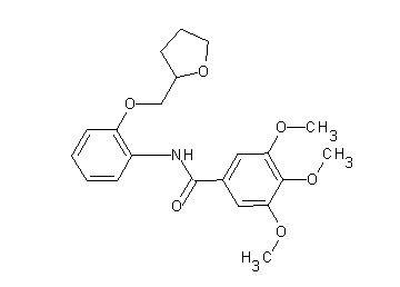 3,4,5-trimethoxy-N-[2-(tetrahydro-2-furanylmethoxy)phenyl]benzamide