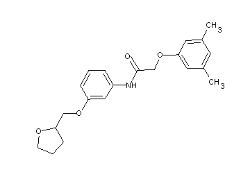 2-(3,5-dimethylphenoxy)-N-[3-(tetrahydro-2-furanylmethoxy)phenyl]acetamide