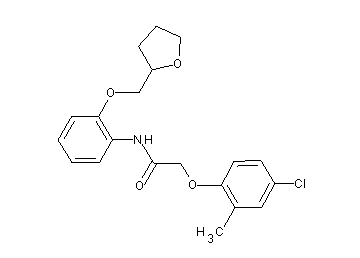 2-(4-chloro-2-methylphenoxy)-N-[2-(tetrahydro-2-furanylmethoxy)phenyl]acetamide