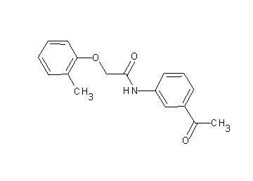 N-(3-acetylphenyl)-2-(2-methylphenoxy)acetamide