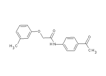 N-(4-acetylphenyl)-2-(3-methylphenoxy)acetamide