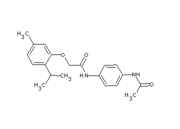N-[4-(acetylamino)phenyl]-2-(2-isopropyl-5-methylphenoxy)acetamide