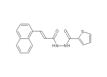 N'-[3-(1-naphthyl)acryloyl]-2-thiophenecarbohydrazide
