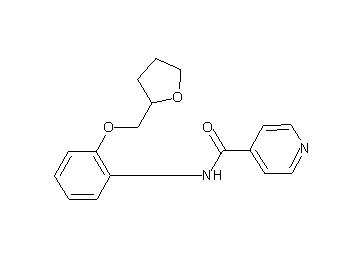 N-[2-(tetrahydro-2-furanylmethoxy)phenyl]isonicotinamide
