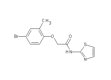 2-(4-bromo-2-methylphenoxy)-N-1,3-thiazol-2-ylacetamide