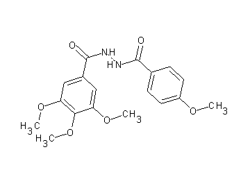 3,4,5-trimethoxy-N'-(4-methoxybenzoyl)benzohydrazide - Click Image to Close