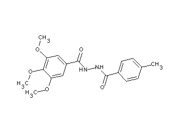 3,4,5-trimethoxy-N'-(4-methylbenzoyl)benzohydrazide