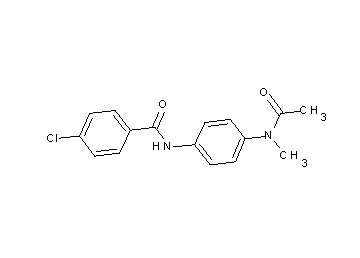 N-{4-[acetyl(methyl)amino]phenyl}-4-chlorobenzamide