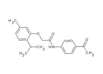 N-(4-acetylphenyl)-2-(2-isopropyl-5-methylphenoxy)acetamide