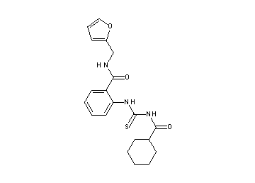 2-({[(cyclohexylcarbonyl)amino]carbonothioyl}amino)-N-(2-furylmethyl)benzamide