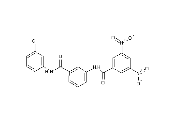 N-(3-{[(3-chlorophenyl)amino]carbonyl}phenyl)-3,5-dinitrobenzamide