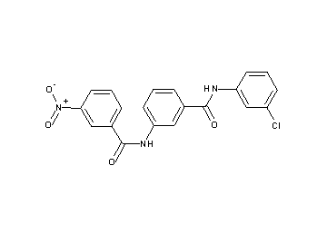 N-(3-{[(3-chlorophenyl)amino]carbonyl}phenyl)-3-nitrobenzamide