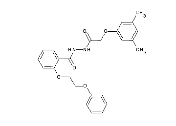 N'-[(3,5-dimethylphenoxy)acetyl]-2-(2-phenoxyethoxy)benzohydrazide