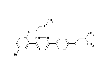 5-bromo-N'-(4-isobutoxybenzoyl)-2-(2-methoxyethoxy)benzohydrazide