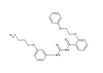 N-{[(3-butoxyphenyl)amino]carbonothioyl}-2-(2-phenoxyethoxy)benzamide