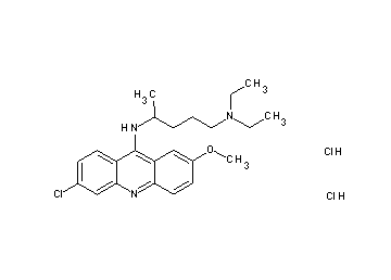 N4-(6-chloro-2-methoxy-9-acridinyl)-N1,N1-diethyl-1,4-pentanediamine dihydrochloride