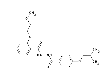 N'-(4-isobutoxybenzoyl)-2-(2-methoxyethoxy)benzohydrazide