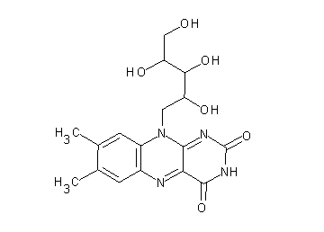 1-deoxy-1-(7,8-dimethyl-2,4-dioxo-3,4-dihydrobenzo[g]pteridin-10(2H)-yl)pentitol