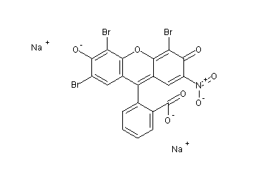 disodium 2-(4,5,7-tribromo-2-nitro-6-oxido-3-oxo-3H-xanthen-9-yl)benzoate