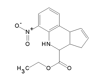 ethyl 6-nitro-3a,4,5,9b-tetrahydro-3H-cyclopenta[c]quinoline-4-carboxylate