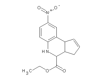 ethyl 8-nitro-3a,4,5,9b-tetrahydro-3H-cyclopenta[c]quinoline-4-carboxylate
