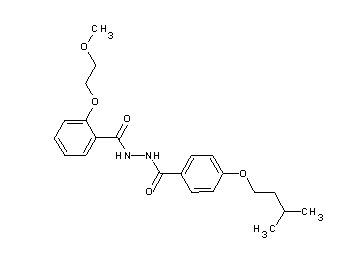2-(2-methoxyethoxy)-N'-[4-(3-methylbutoxy)benzoyl]benzohydrazide
