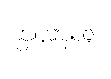2-bromo-N-(3-{[(tetrahydro-2-furanylmethyl)amino]carbonyl}phenyl)benzamide - Click Image to Close