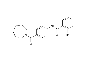 N-[4-(1-azepanylcarbonyl)phenyl]-2-bromobenzamide - Click Image to Close