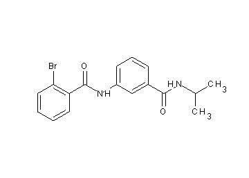 2-bromo-N-{3-[(isopropylamino)carbonyl]phenyl}benzamide