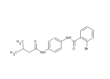 2-bromo-N-{4-[(3-methylbutanoyl)amino]phenyl}benzamide