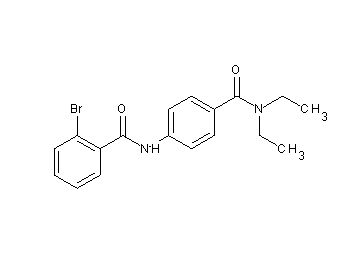 2-bromo-N-{4-[(diethylamino)carbonyl]phenyl}benzamide