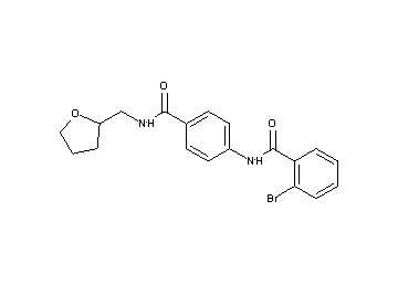 2-bromo-N-(4-{[(tetrahydro-2-furanylmethyl)amino]carbonyl}phenyl)benzamide
