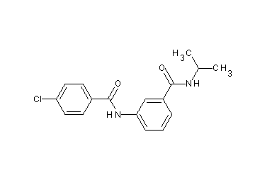 3-[(4-chlorobenzoyl)amino]-N-isopropylbenzamide