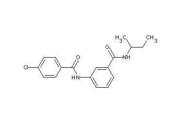N-(sec-butyl)-3-[(4-chlorobenzoyl)amino]benzamide