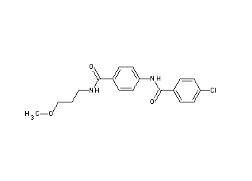 4-chloro-N-(4-{[(3-methoxypropyl)amino]carbonyl}phenyl)benzamide