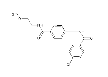 4-chloro-N-(4-{[(2-methoxyethyl)amino]carbonyl}phenyl)benzamide