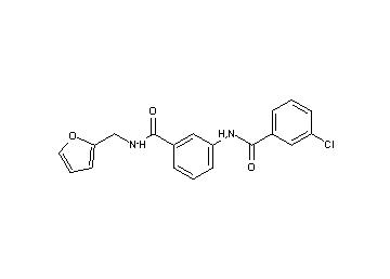 3-chloro-N-(3-{[(2-furylmethyl)amino]carbonyl}phenyl)benzamide