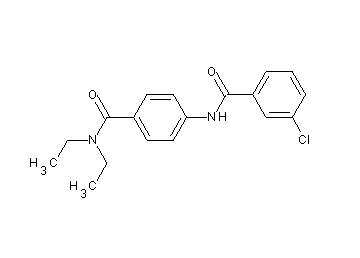 3-chloro-N-{4-[(diethylamino)carbonyl]phenyl}benzamide