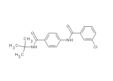 N-{4-[(tert-butylamino)carbonyl]phenyl}-3-chlorobenzamide