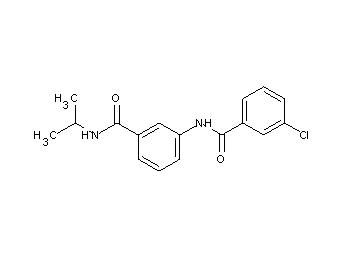 3-chloro-N-{3-[(isopropylamino)carbonyl]phenyl}benzamide